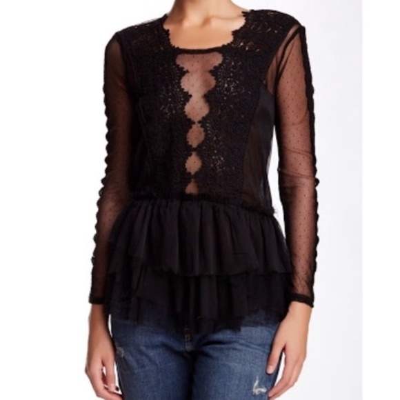 Free People Tops - Free People - Black Midnight Memories top - M